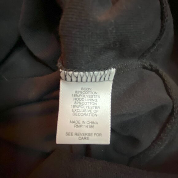 Juicy Couture Sweat Jacket size Large Juniors Black - Picture 10 of 10